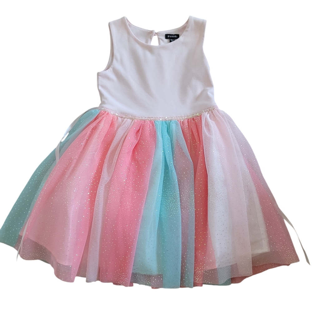 Zunie Rainbow Tulle Dress